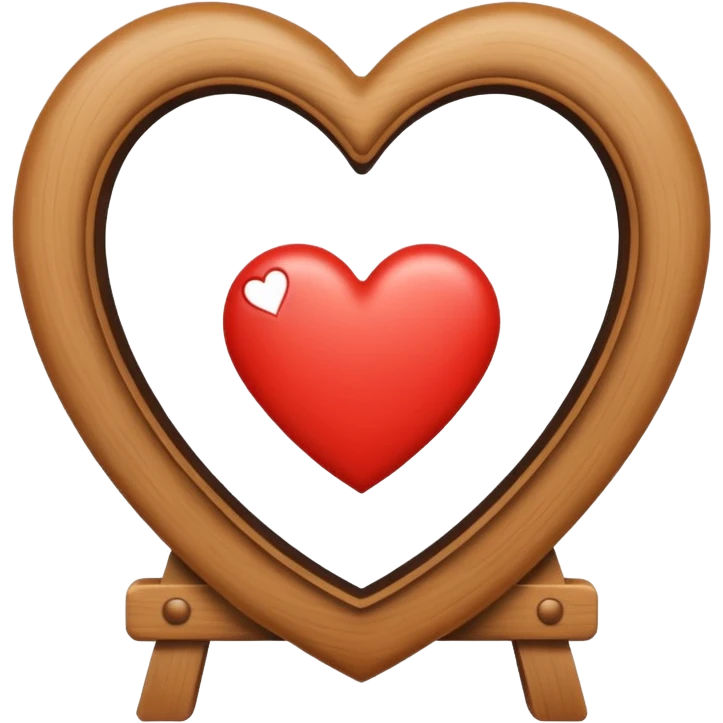 heart shape photo frame emoji