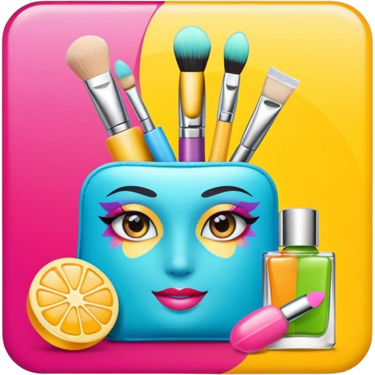 create an exclusive cosmetology advertising card template emoji