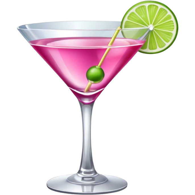 cosmopolitan with a twist of lime emoji
