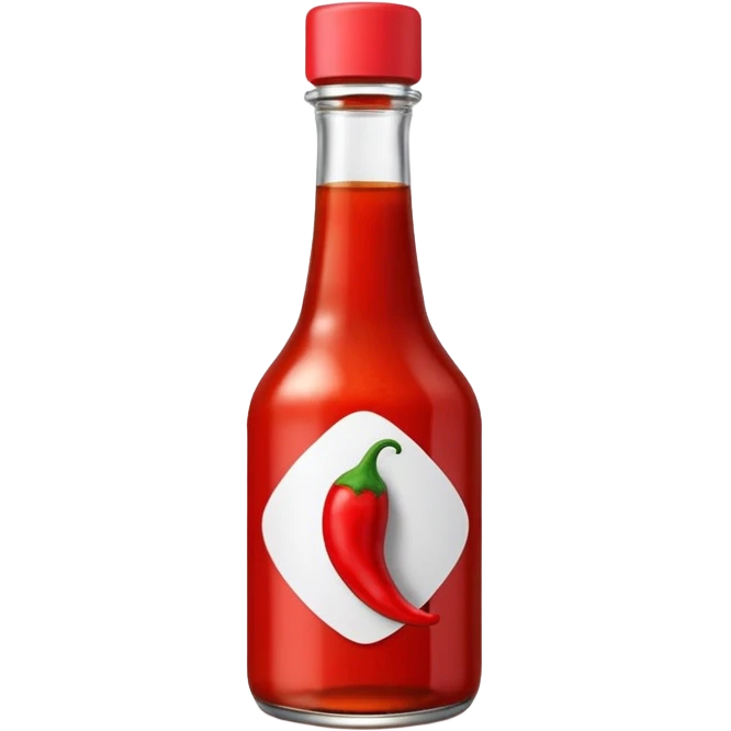 Hot chili sauce bottle emoji