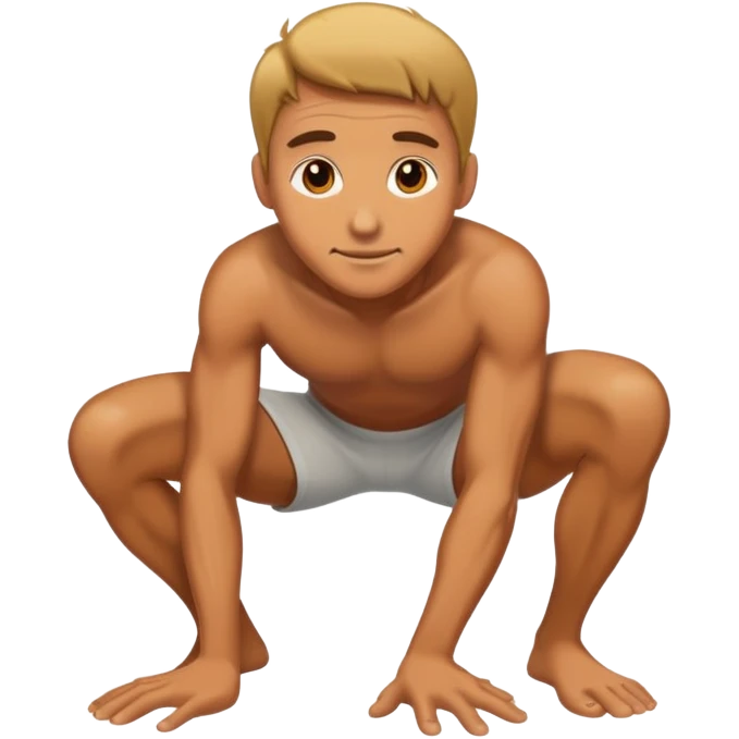 Man crawling  emoji