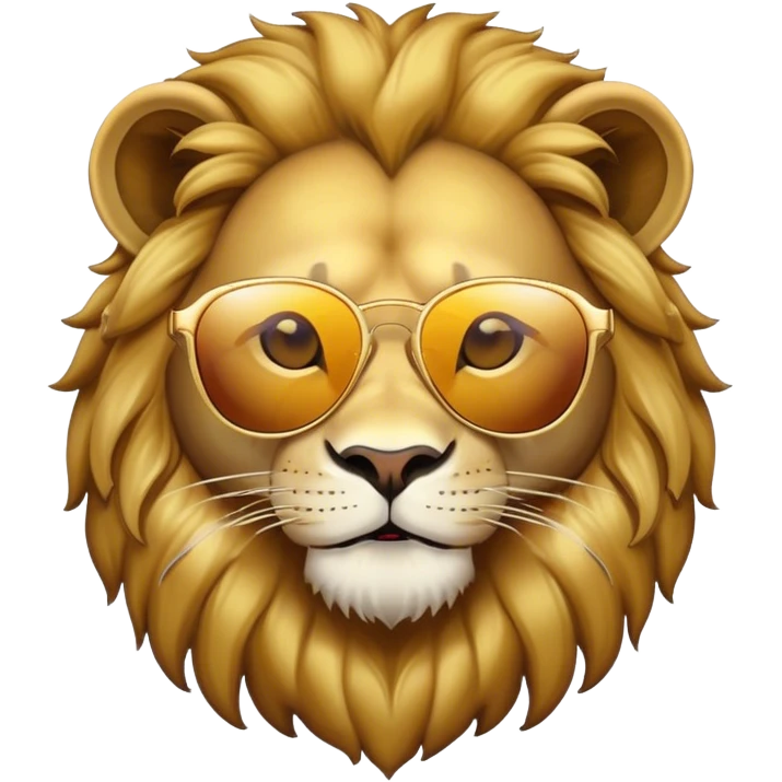 Lion with sunglasses emoji