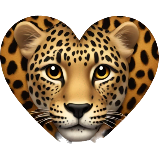 heart with leopard print  emoji
