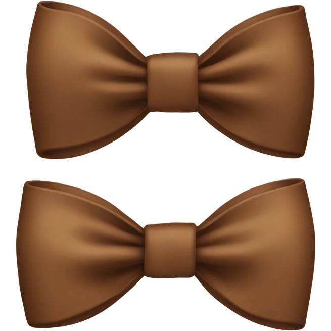 Brown bow emoji
