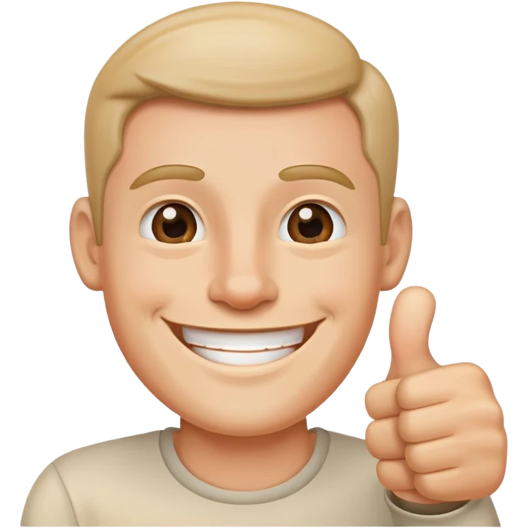 man with thumbs up emoji