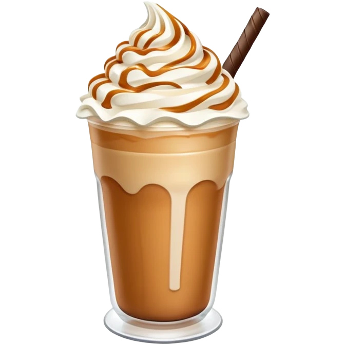 Caramel frappe emoji