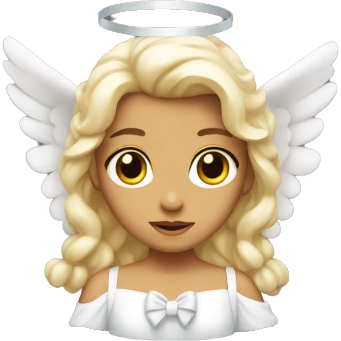 angel with bow emoji
