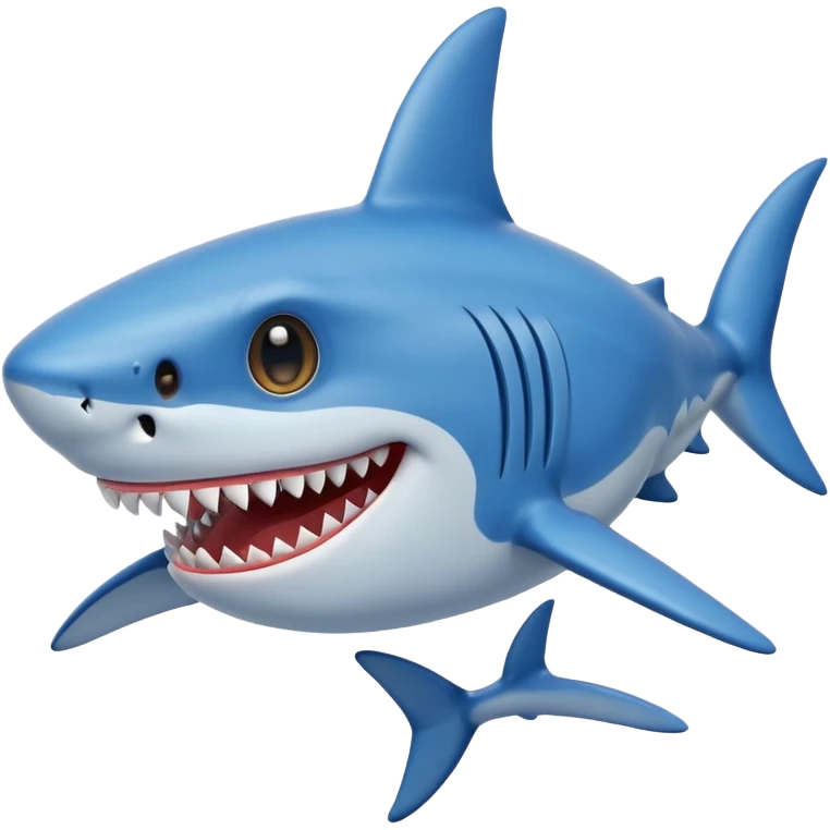 Shark with star eyes emoji emoji