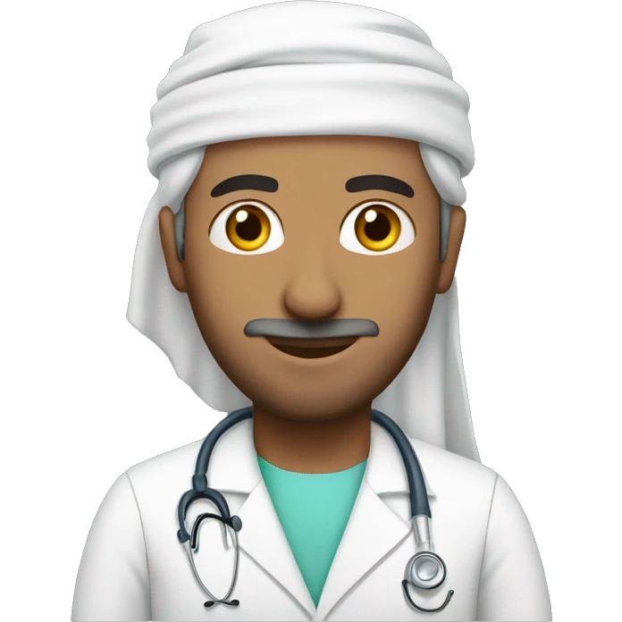 Arab man, in a doctor outfit emoji
