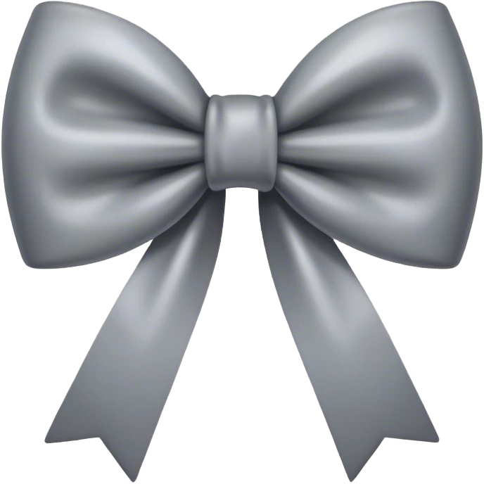 gray bow emoji