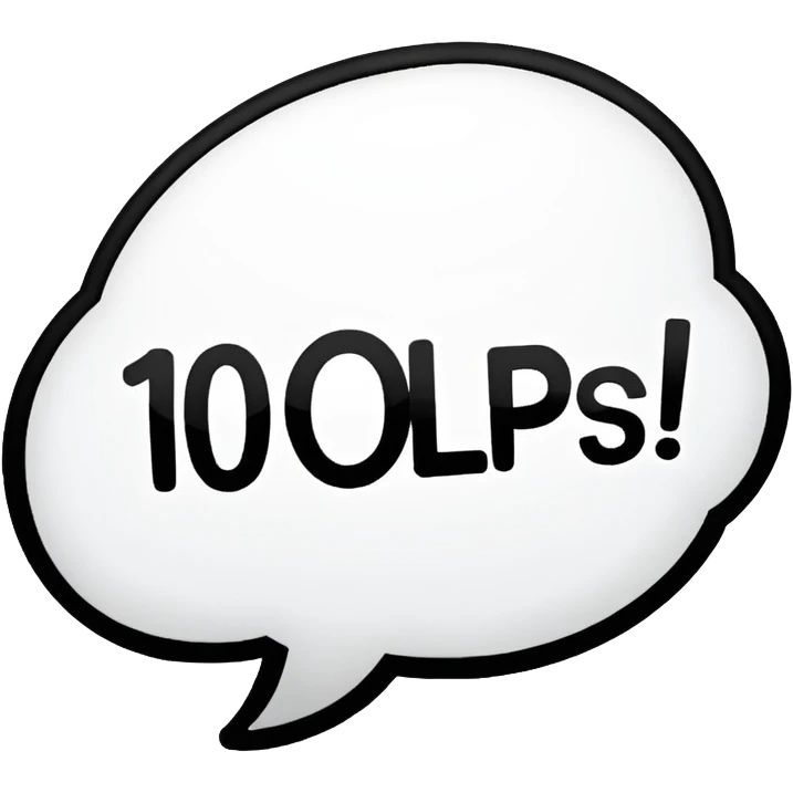 COMIC BOOK TEXT THAT SAYS 10KPLS emoji