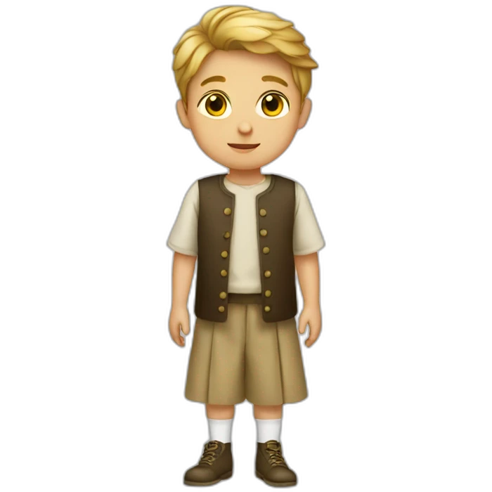 Boy wearing a frock emoji