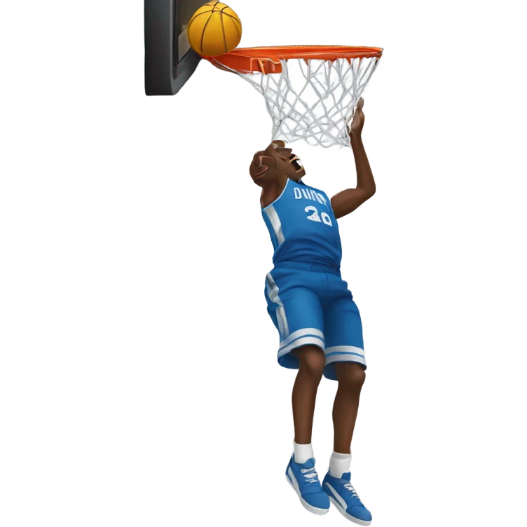 Dunking a ball on someone emoji