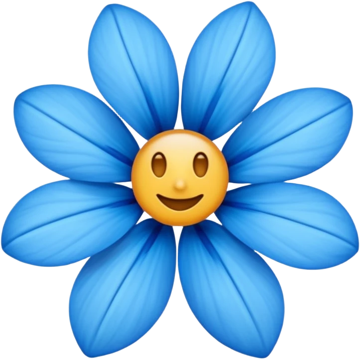 Des emojis fleur bleue emoji