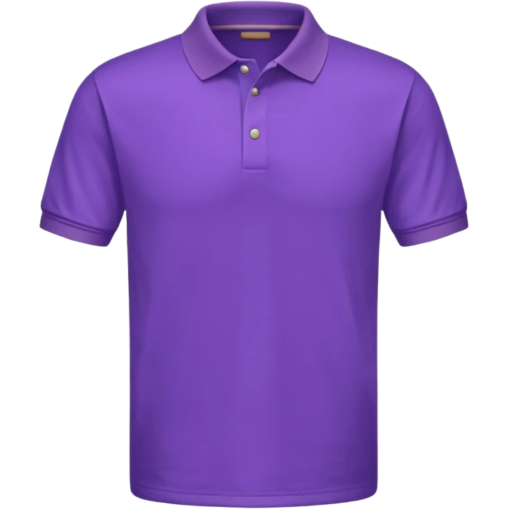 Purple half sleeves polo tshirt emoji
