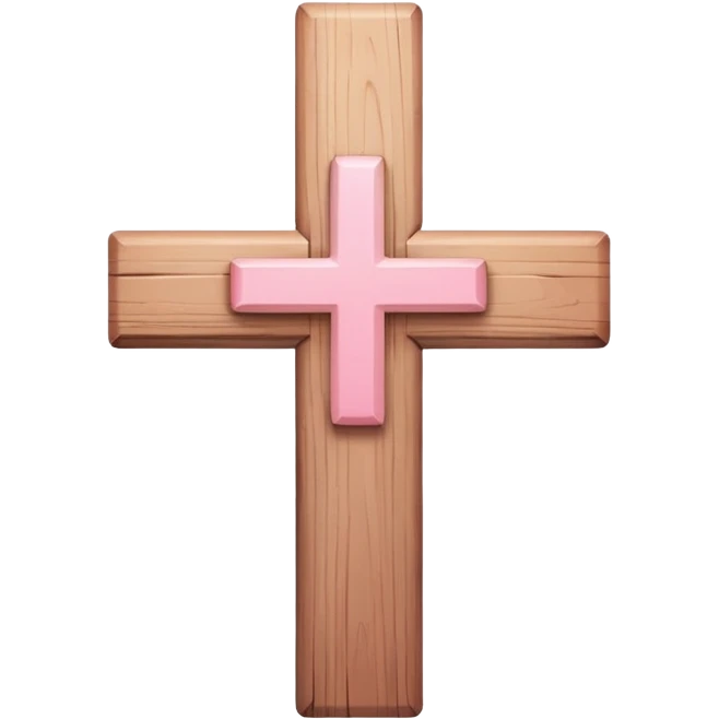 Light pink cross emoji