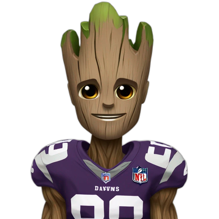 groot nfl emoji