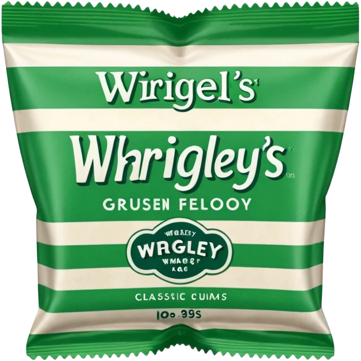 Wrigley's classic design  emoji