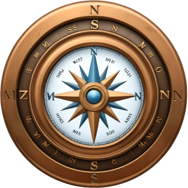 compass with 'mission' emoji