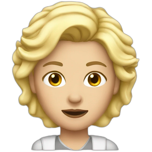 Woman blonde bad driver emoji