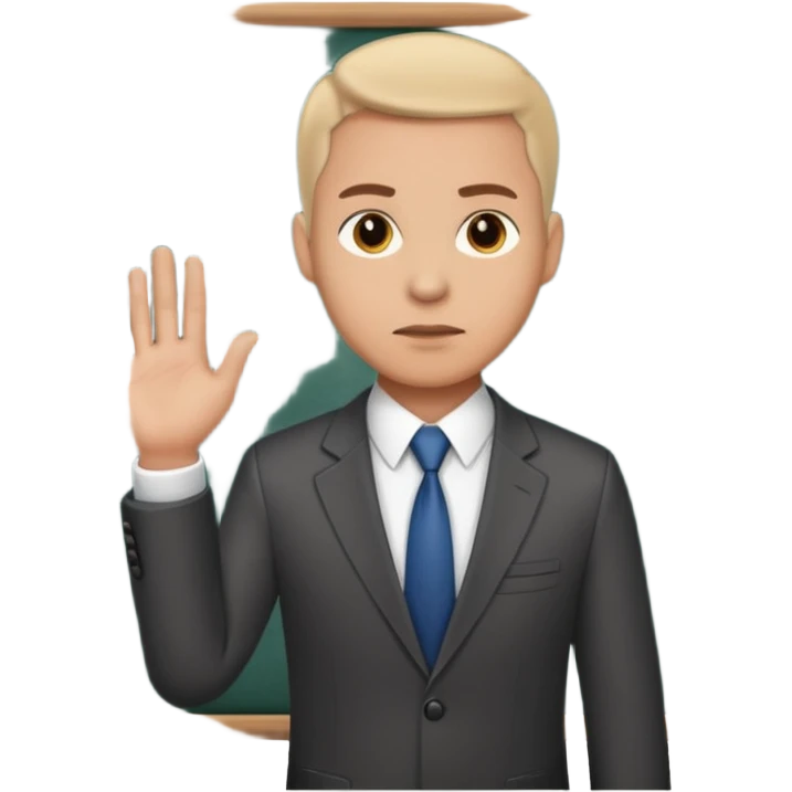 business man day strategy on board emoji