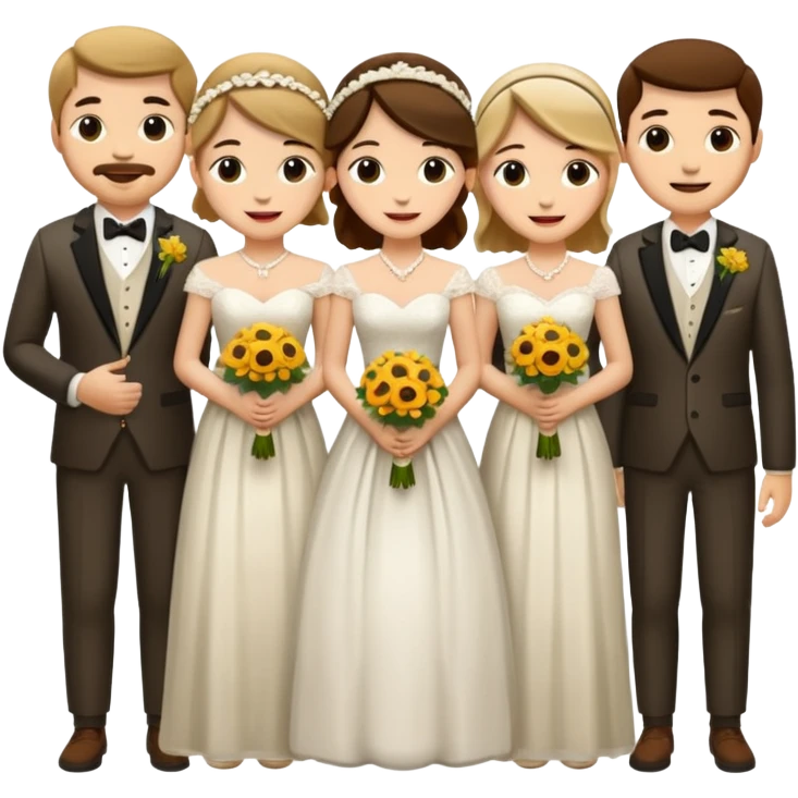 Western country wedding emoji