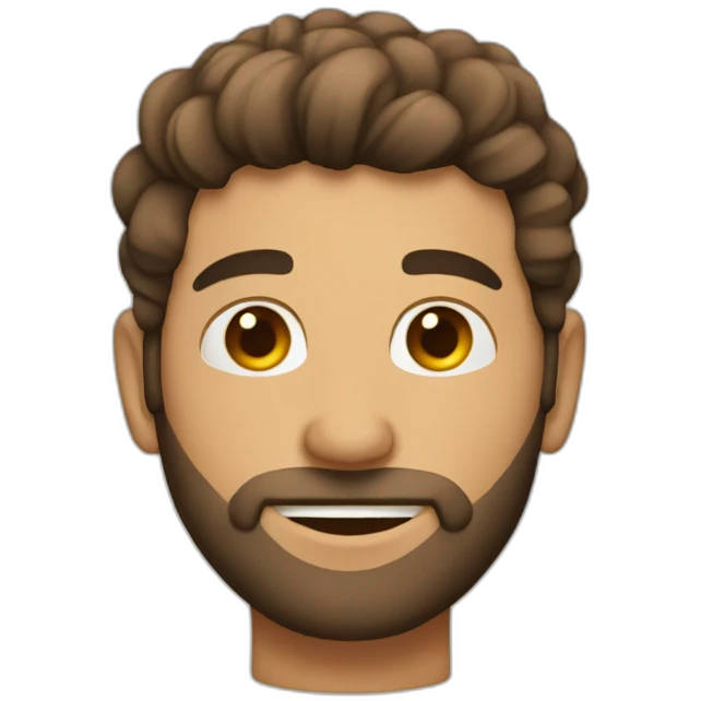 Homme avec des main écaille emoji