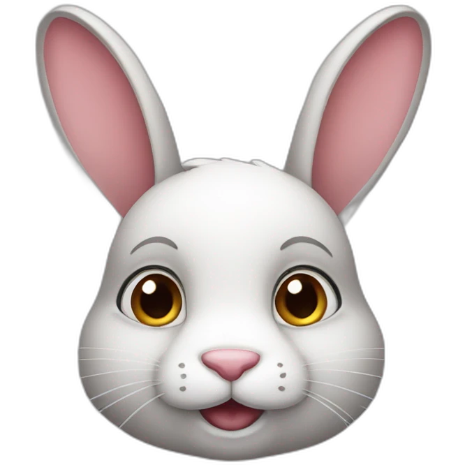 cute rabbit head emoji