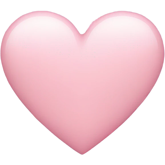 pastel pink heart emoji