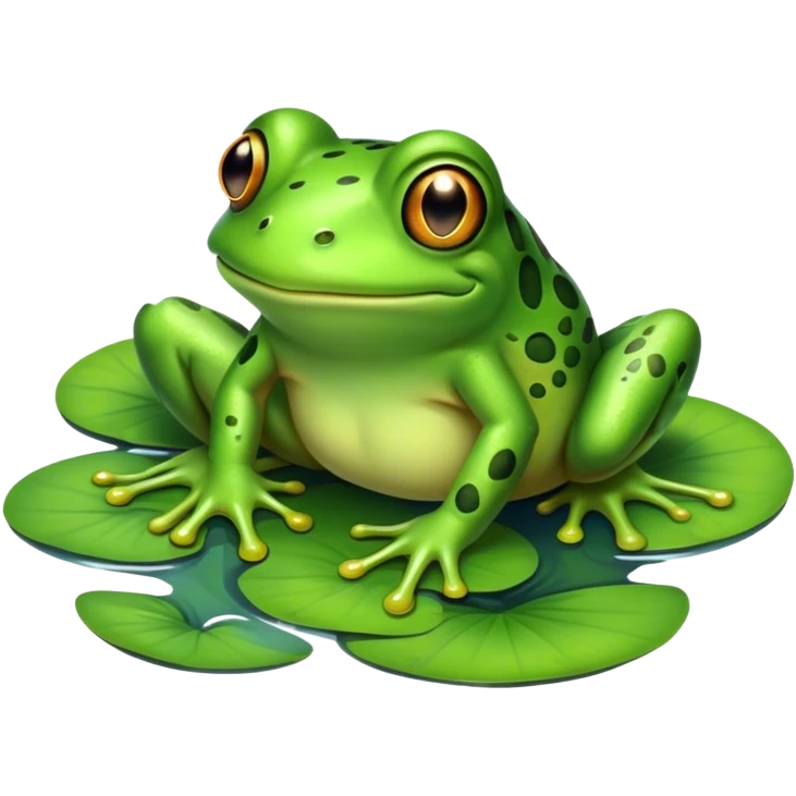 Frog in a pond emoji