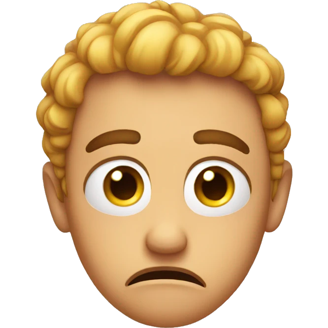 a worried emoji face emoji