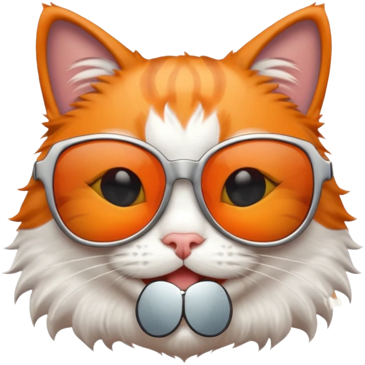 smiling cat in sunglasses emoji