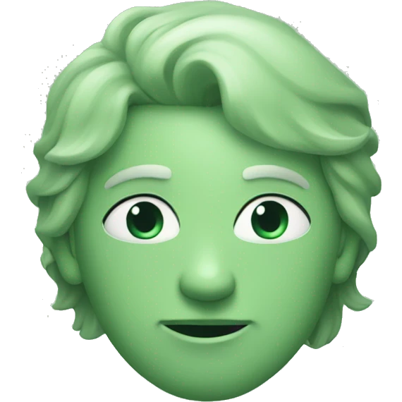 sage green heart emoji