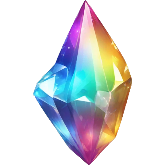 Shiny sparkly colorful crystal gem shard emoji