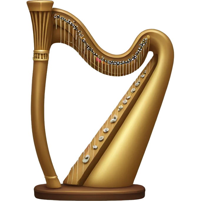 Musical harp emoji