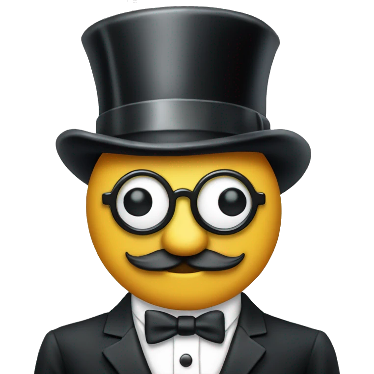 monopoly man with a monocle emoji