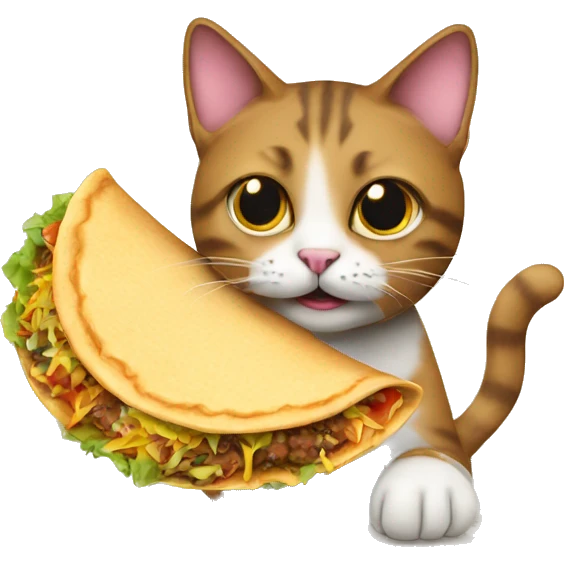 cat with taco  emoji