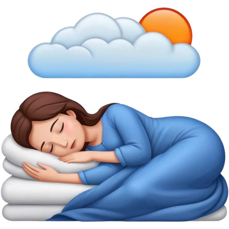 Women sleeping emoji