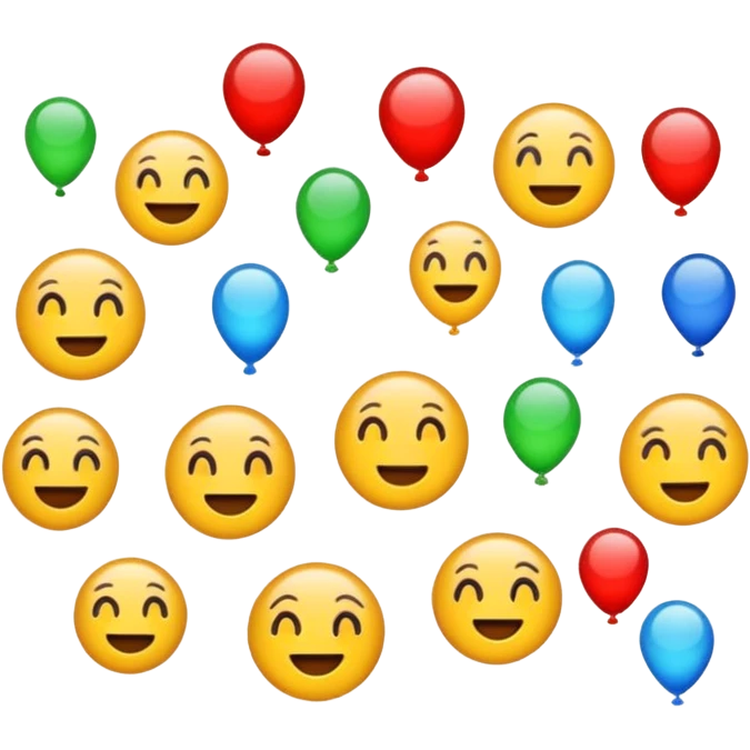 Erstell mir ein Emoji mit Konfetti  emoji