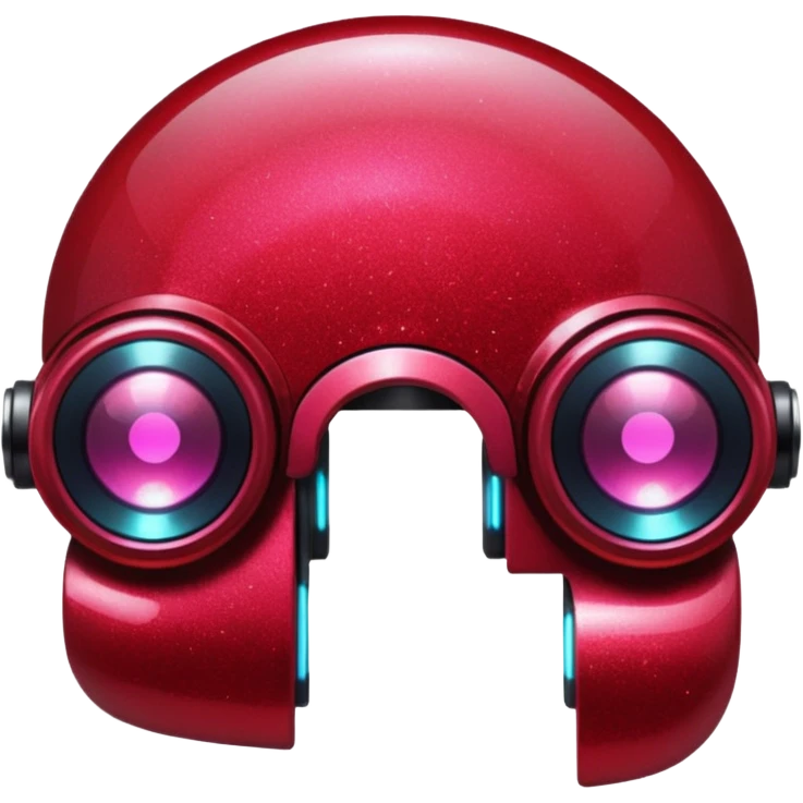 red glitter cyberpunk emoji