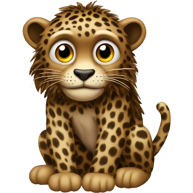 Affe mit Leopard Fell  emoji