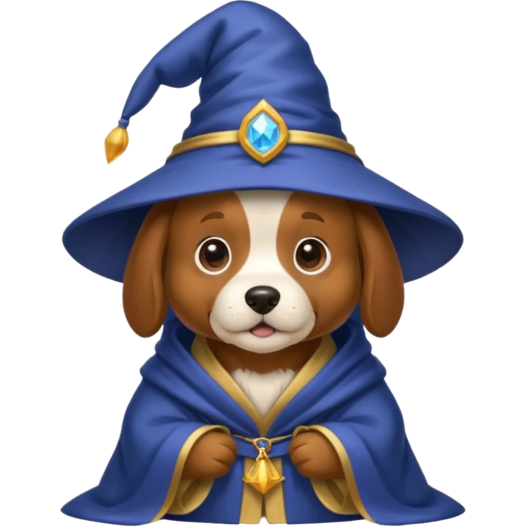 Dog wizard emoji