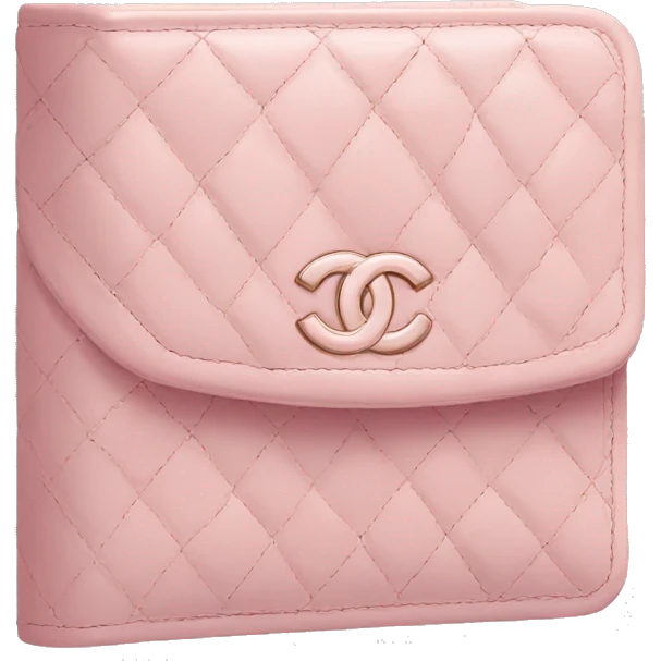 Pastel pink Chanel wallet emoji