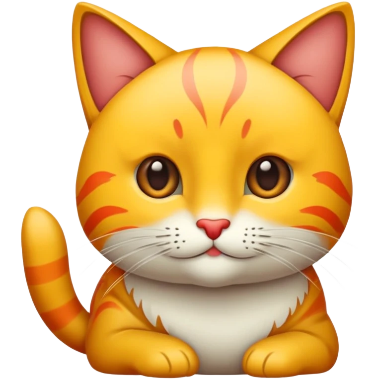 Рыжий кот в красном шлеме emoji