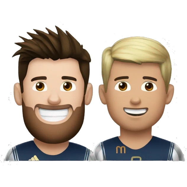Messi and ronaldo friendship emoji