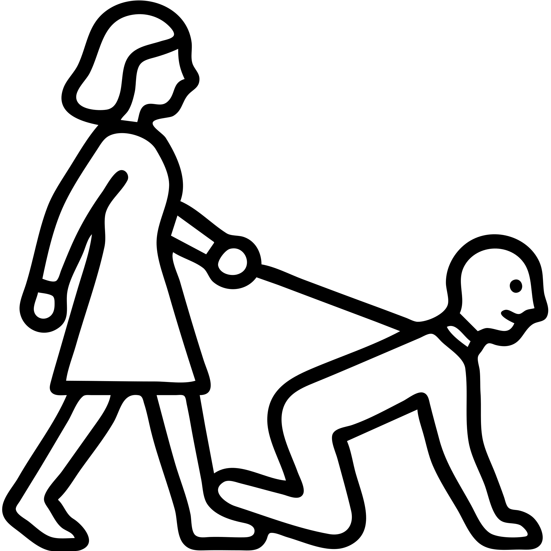 stylized icon of a woman walking with a man on a leash, minimal details, clear expressions, transparent background emoji