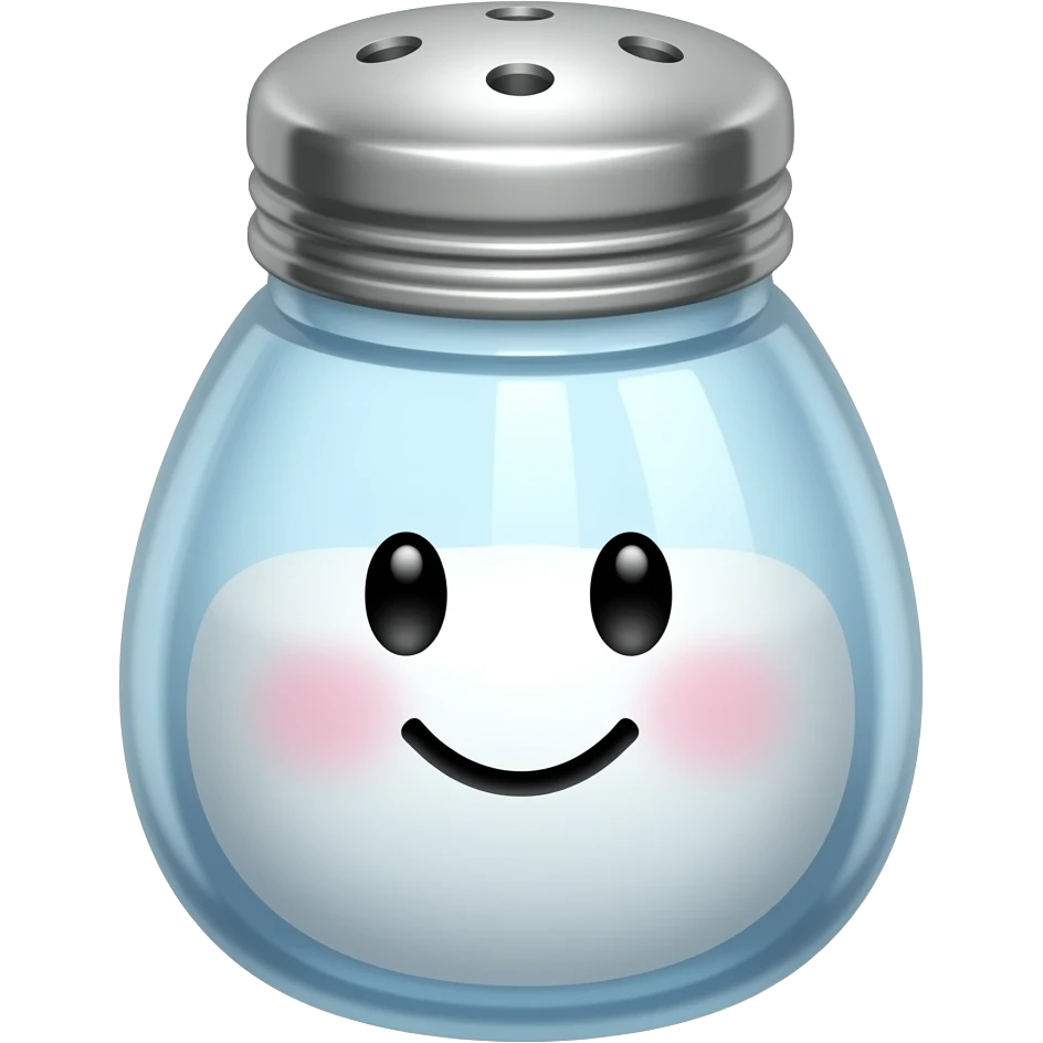 Salt shaker cute emoji