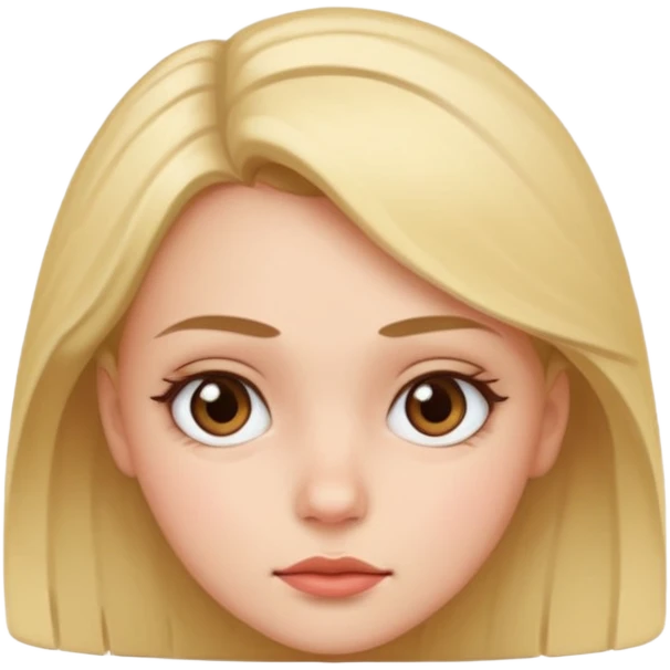 Girl giving the side eye emoji