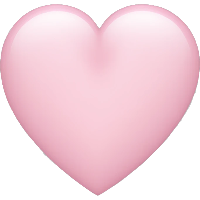 light pink heart emoji