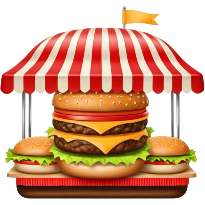 burger stall emoji
